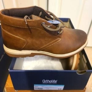 New Ortholite Brown/Cognac Chukka Boots Size 12